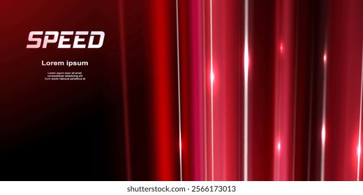 Modern abstract high speed light effect. Technology futuristic dynamic motion. Movement. Spark. Glow of bright lines of transport vehicle drive on road highway. Lines of light, speed and movement.