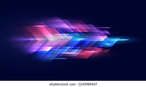 Modern abstract high speed lines overlapping. Dynamic motion effect. Future technology movement pattern for banner or poster design. Vector EPS10.