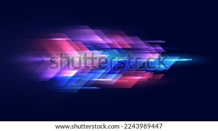Modern abstract high speed lines overlapping. Dynamic motion effect. Future technology movement pattern for banner or poster design. Vector EPS10.