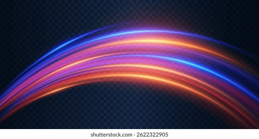 Modern abstract high speed motion light effect.