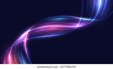Modern abstract high speed movement. Dynamic motion light trails. Futuristic motion pattern for banner, poster design background. Vector eps10.