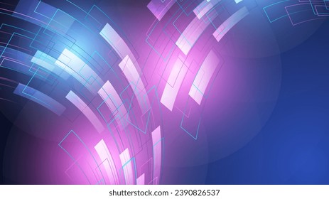 Moderno movimiento abstracto de alta velocidad. Movimiento dinámico colorido sobre fondo azul. Patrón deportivo de movimiento para el concepto de fondo de diseño de pancartas o carteles.