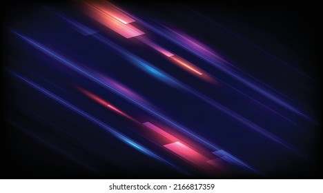 Modern abstract high-speed light effect. Technology futuristic dynamic motion. Movement pattern for banner or poster design background concept.