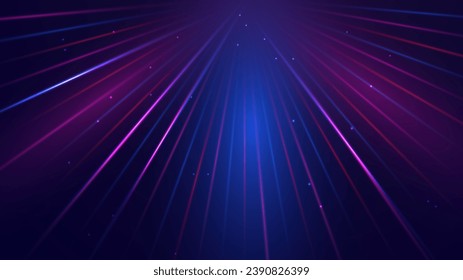 Modern abstract high-speed light effect. Abstract background with curved beams of light. Technology futuristic dynamic motion. Movement pattern for banner or poster design background concept.