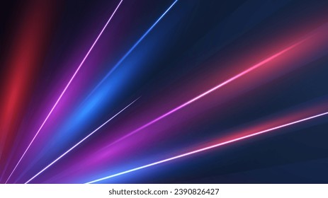 Modern abstract high-speed light effect. Abstract background with curved beams of light. Technology futuristic dynamic motion. Movement pattern for banner or poster design background concept.