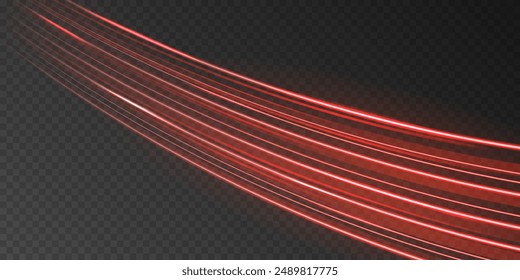 Modern Abstract High-Speed Light Effect. Futuristic Dynamic Motion and Glowing Lines