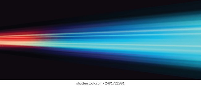 Modern abstract high-speed light effect. Abstract background with curved beams of light. Technology futuristic dynamic motion. Movement pattern for banner or poster design background concept.