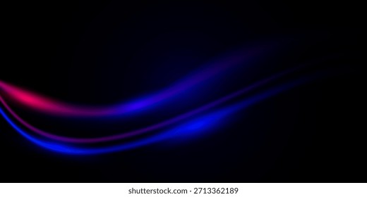 Efecto de luz de alta velocidad abstracto moderno. Fondo Abstractas con rayos de luz curvos. Tecnología de movimiento dinámico futurista. Patrón de movimiento para el concepto de fondo de diseño de Anuncio o póster.