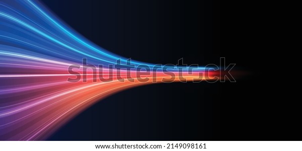 Modern abstract high-speed light effect.\
Abstract background with curved beams of light. Technology\
futuristic dynamic motion. Movement pattern for banner or poster\
design background\
concept.