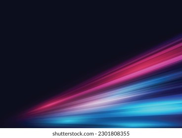 Efecto moderno abstracto de alta velocidad sobre el fondo negro. ilustración vectorial.