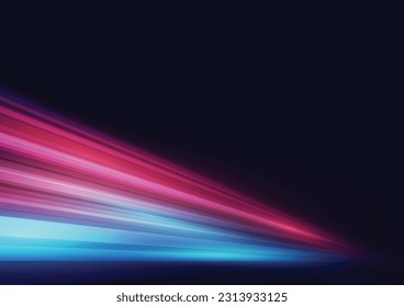Efecto moderno abstracto de alta velocidad sobre el fondo negro. ilustración vectorial.