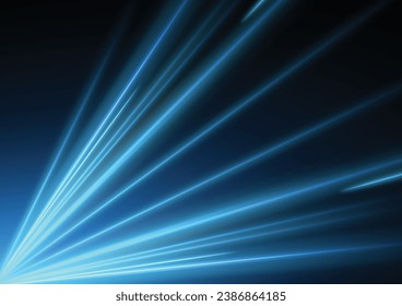 Modern abstract high-speed light motion effect on black background. vector illustration.