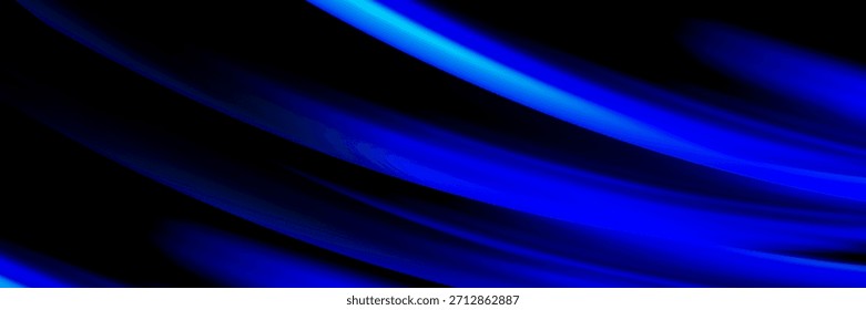 Efecto de movimiento de luz de alta velocidad abstracto moderno sobre fondo negro. Ilustración vectorial.
