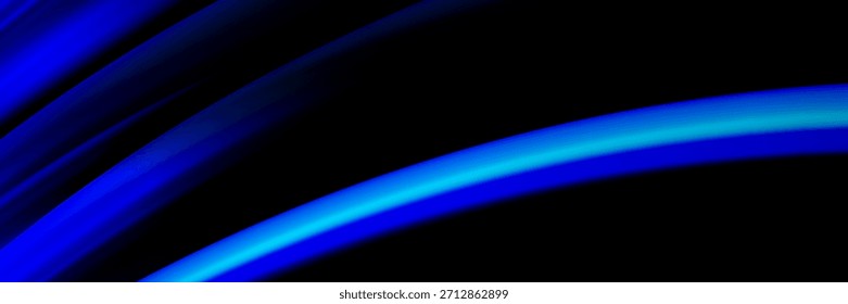 Efecto de movimiento de luz de alta velocidad abstracto moderno sobre fondo negro. Ilustración vectorial.