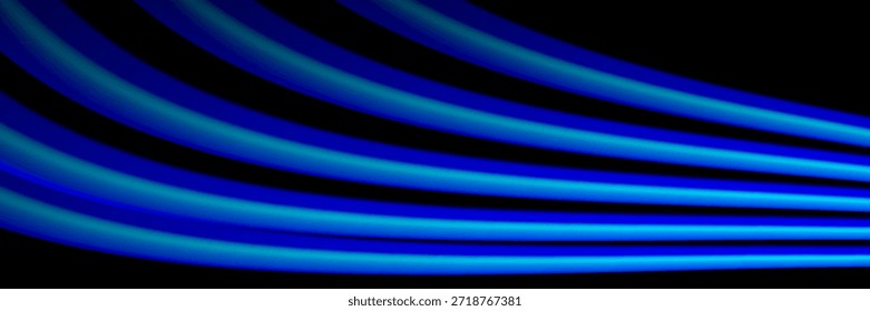 Efecto de movimiento de luz de alta velocidad abstracto moderno sobre fondo negro. Ilustración vectorial.