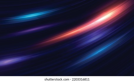 Modern abstract high-speed light trails effect. Futuristic dynamic motion technology. Motion pattern for banner or poster design background idea. Vector eps10.