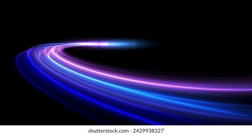 Modern abstract high-speed light trials effect. Speed movement background. Futuristic digital technology concept, big data, network connection, communication. Velocity pattern for banner. Vector EPS10