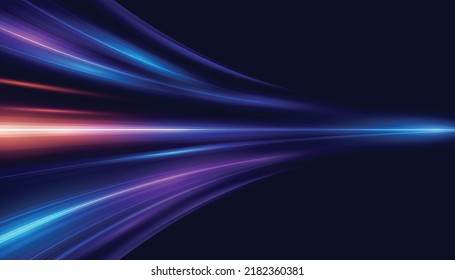 Modern abstract high-speed motion effect. Futuristic dynamic motion technology. Motion pattern for banner or poster design background idea. Vector eps10. - Shutterstock ID 2182360381