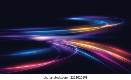 Modern abstract high-speed motion effect. Futuristic dynamic motion technology. Motion pattern for banner or poster design background idea. Vector eps10.