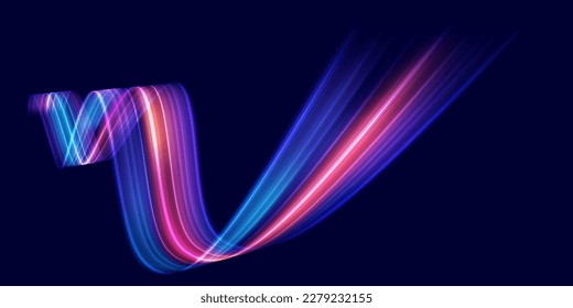 Modern abstract high-speed motion effect. Futuristic dynamic motion technology. Motion pattern for banner or poster design background idea. Vector eps10.