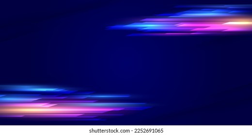 Modern abstract high-speed movement background. Colourful dynamic geometric overlapping motion. Movement template for banner, presentations, flyers, posters. Vector EPS10.