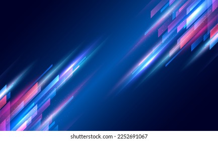 Modern abstract high-speed movement background. Colourful dynamic geometric overlapping motion. Movement template for banner, presentations, flyers, posters. Vector EPS10.