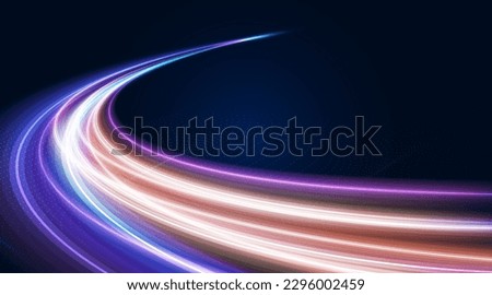 Modern abstract high-speed movement background. Dynamic motion light trails effect. Velocity of technology movement pattern for banner design. Vector EPS10.