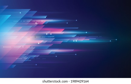 Modern abstract high-speed movement. Colorful dynamic motion on blue background. Movement sport pattern for banner or poster design background concept.