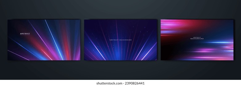 Modern abstract high-speed movement. Colorful dynamic motion on blue background. Movement sport pattern for banner or poster design background concept.