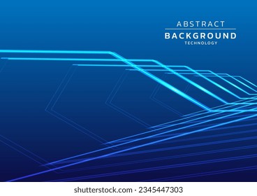 Modern abstract high-speed movement. Dynamic motion light and fast arrows moving on blue background. Futuristic, technology for banner or poster, ads, automotive, presentation