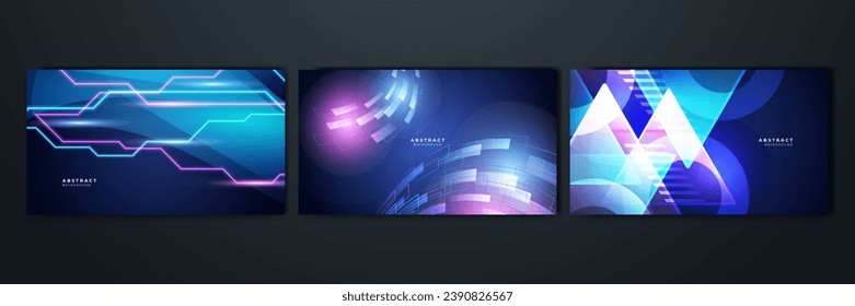 Modern abstract high-speed movement. Dynamic motion light trails with motion blur effect on dark background. Futuristic, technology pattern for banner or poster design.