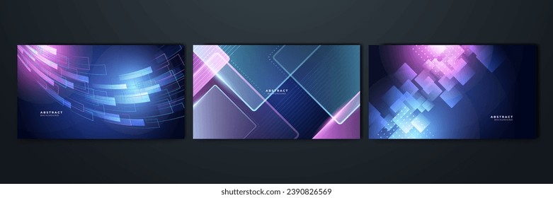 Moderno movimiento abstracto de alta velocidad. La luz de movimiento dinámica se desliza con efecto de desenfoque sobre el fondo oscuro. Futurista, patrón tecnológico para diseño de pancartas o afiches.