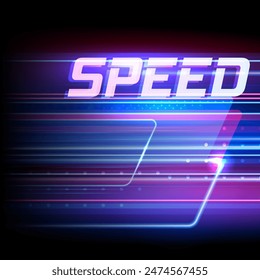 Modern abstract high-speed movement. Dynamic arrows fly in the background. Movement technology pattern for banner or poster design background concept