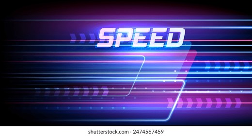 Modern abstract high-speed movement. Dynamic arrows fly in the background. Movement technology pattern for banner or poster design background concept