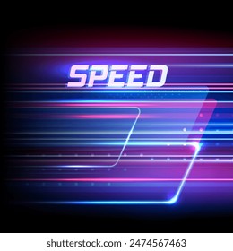 Modern abstract high-speed movement. Dynamic arrows fly in the background. Movement technology pattern for banner or poster design background concept