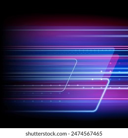 Movimiento abstracto moderno de alta velocidad. Las flechas dinámicas vuelan en segundo plano. Patrón de tecnología de movimiento para el concepto de fondo de diseño de Anuncio o póster