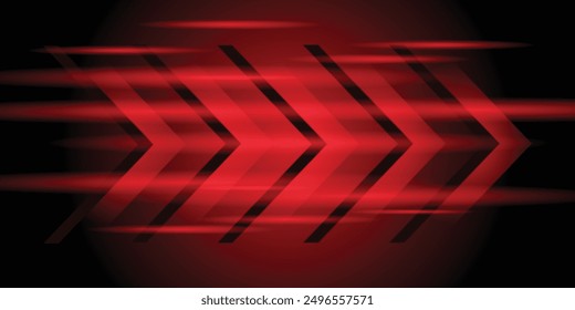 Modern abstract high-speed movement. Dynamic motion light and fast arrows moving on dark background. Futuristic, technology pattern for banner or poster design.