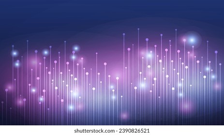 Modern abstract high-speed technology movement. Dynamic motion light trails with motion blur effect on dark background. Futuristic, technology pattern for banner or poster design.