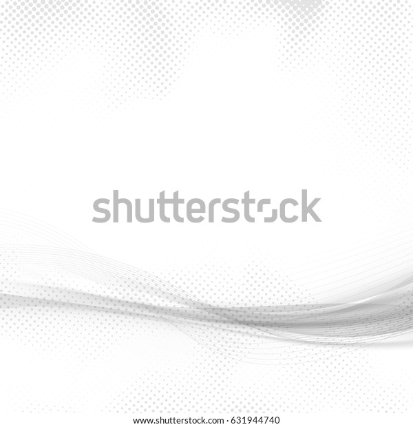 Modern abstract high-tech futuristic
swoosh line background. Futuristic transparent speed dynamic
concept halftone dotted grey template. Vector
illustration