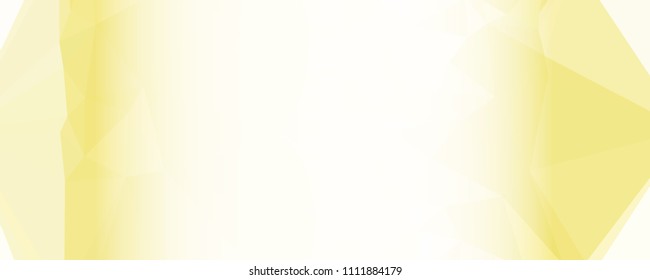 Modern abstract horizontal background with white transparent gradient for text or photos. Geometric low polygonal backdrop for web, covers, presentations layouts, title backgrounds. Vector clip art.