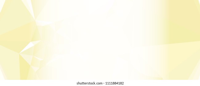 Modern abstract horizontal background with white transparent gradient for text or photos. Geometric low polygonal backdrop for web, covers, presentations layouts, title backgrounds. Vector clip art.