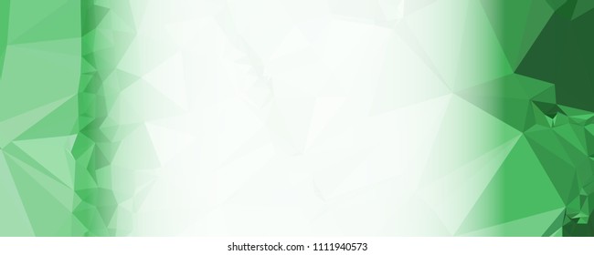 Modern abstract horizontal background with white transparent gradient for text or photos. Geometric low polygonal backdrop for web, covers, presentations layouts, title backgrounds. Vector clip art.