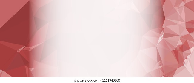 Modern abstract horizontal background with white transparent gradient for text or photos. Geometric low polygonal backdrop for web, covers, presentations layouts, title backgrounds. Vector clip art.