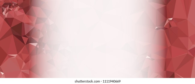 Modern abstract horizontal background with white transparent gradient for text or photos. Geometric low polygonal backdrop for web, covers, presentations layouts, title backgrounds. Vector clip art.
