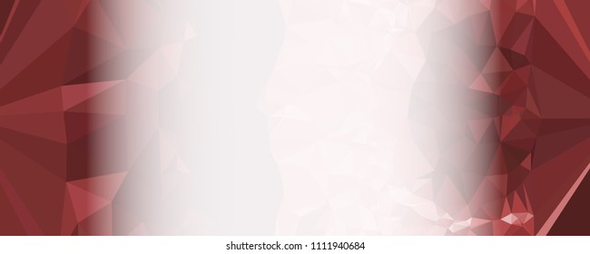 Modern abstract horizontal background with white transparent gradient for text or photos. Geometric low polygonal backdrop for web, covers, presentations layouts, title backgrounds. Vector clip art.
