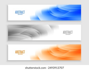 modern and abstract horizontal website header layout for business promotion vector