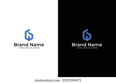 modern abstract HW vector logo