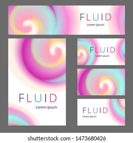 Modern abstract identity. Cool gradient shapes composition. Futuristic design.