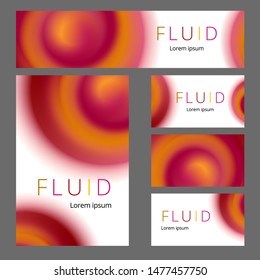 Modern abstract identity. Cool gradient shapes composition. Futuristic design.
