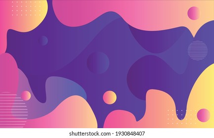 Ilustración abstracta moderna fondo de fondo lleno de colores alegres